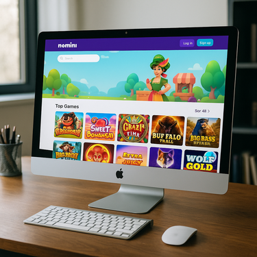 Nomini Casino - Desktop Platform Interface - Clean Design